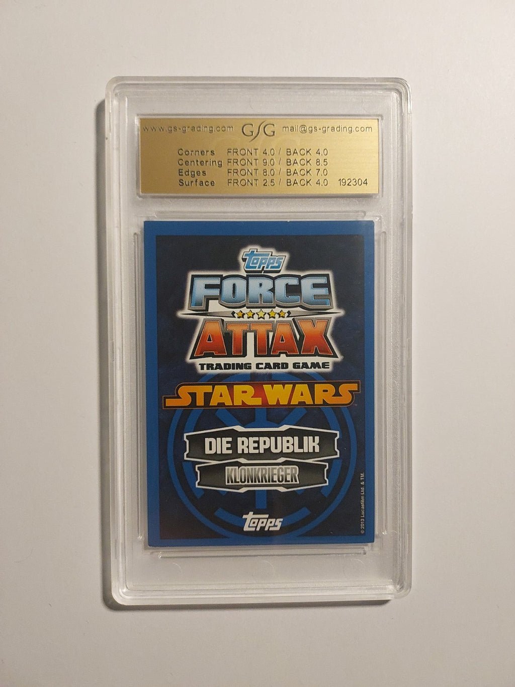 Topps Star Wars 2013 Captain Rex Republik Klonkrieger GSG 4 = PSA Parallel Rare – Bild 2