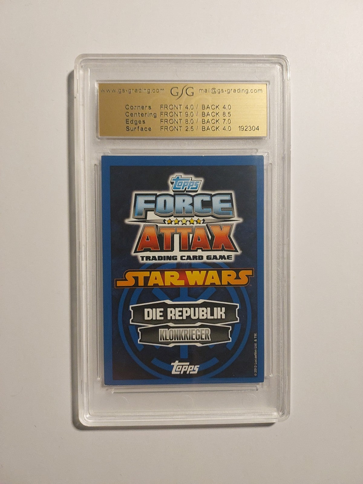 Topps Star Wars 2013 Captain Rex Republik Klonkrieger GSG 4 = PSA Parallel Rare – Bild 2