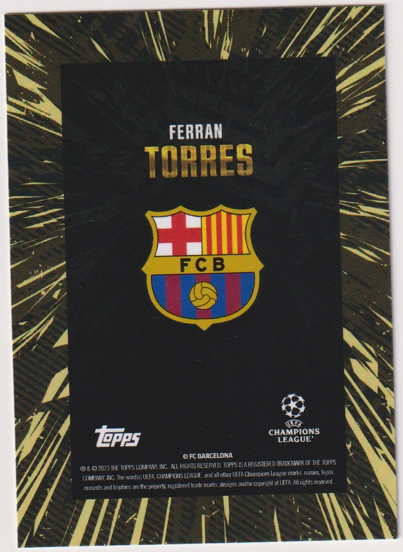 Topps X WHIP 2022-23 Ferran Torres FC Barcelona Spanien Parallel Rare – Bild 2