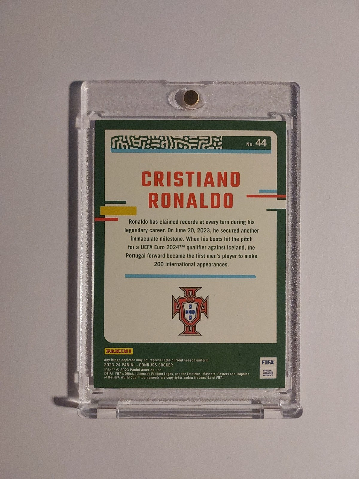 Panini Donruss 2023-24 Cristiano Ronaldo Portugal Legend Parallel Ultra Rare Hit – Bild 2