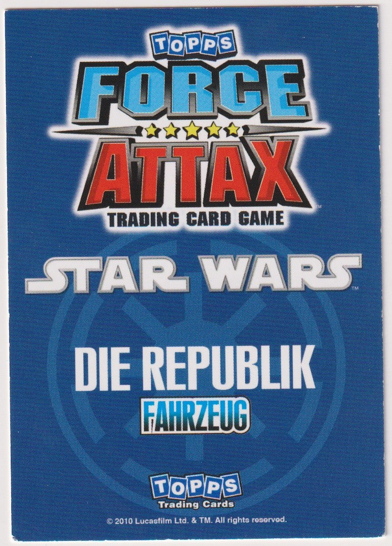 Topps Star Wars 2010 Republikanisches Kriegsschiff FAHRZEUG TCG Rare Nr. 53 – Bild 2