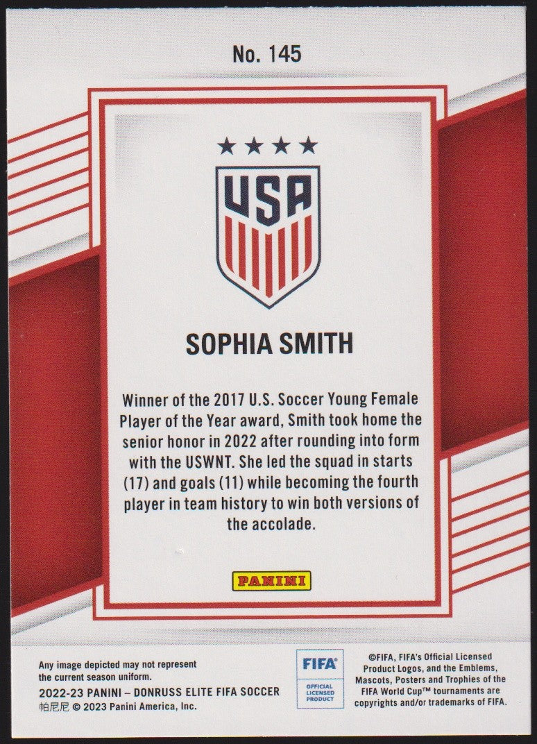 Panini 2022-23 Sophia Smith United States Women's National Team (USWNT) - – Bild 2