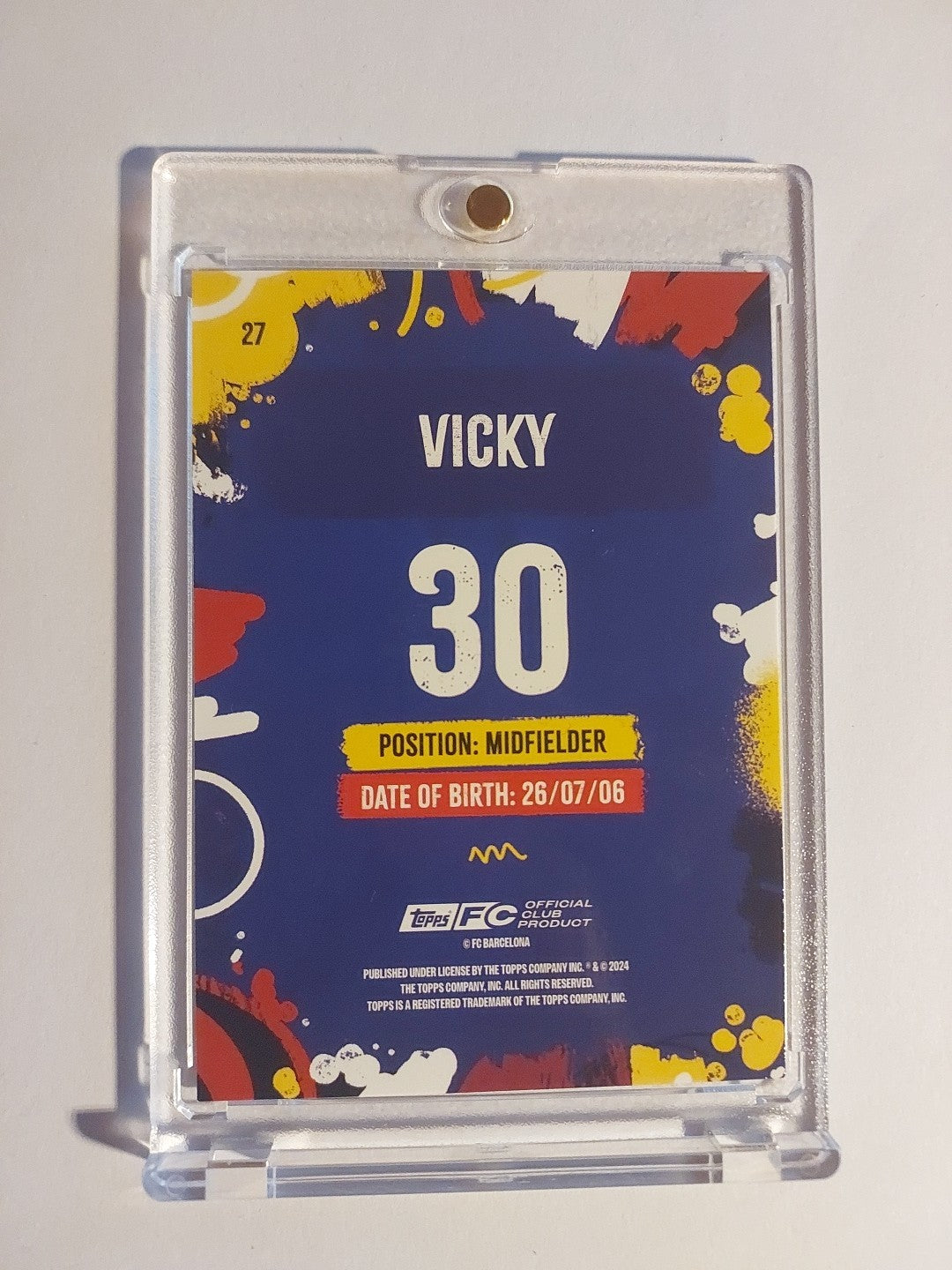 Topps Barcelona Team Set 2024-25 Vicky Limited Edition Parallel – Bild 2
