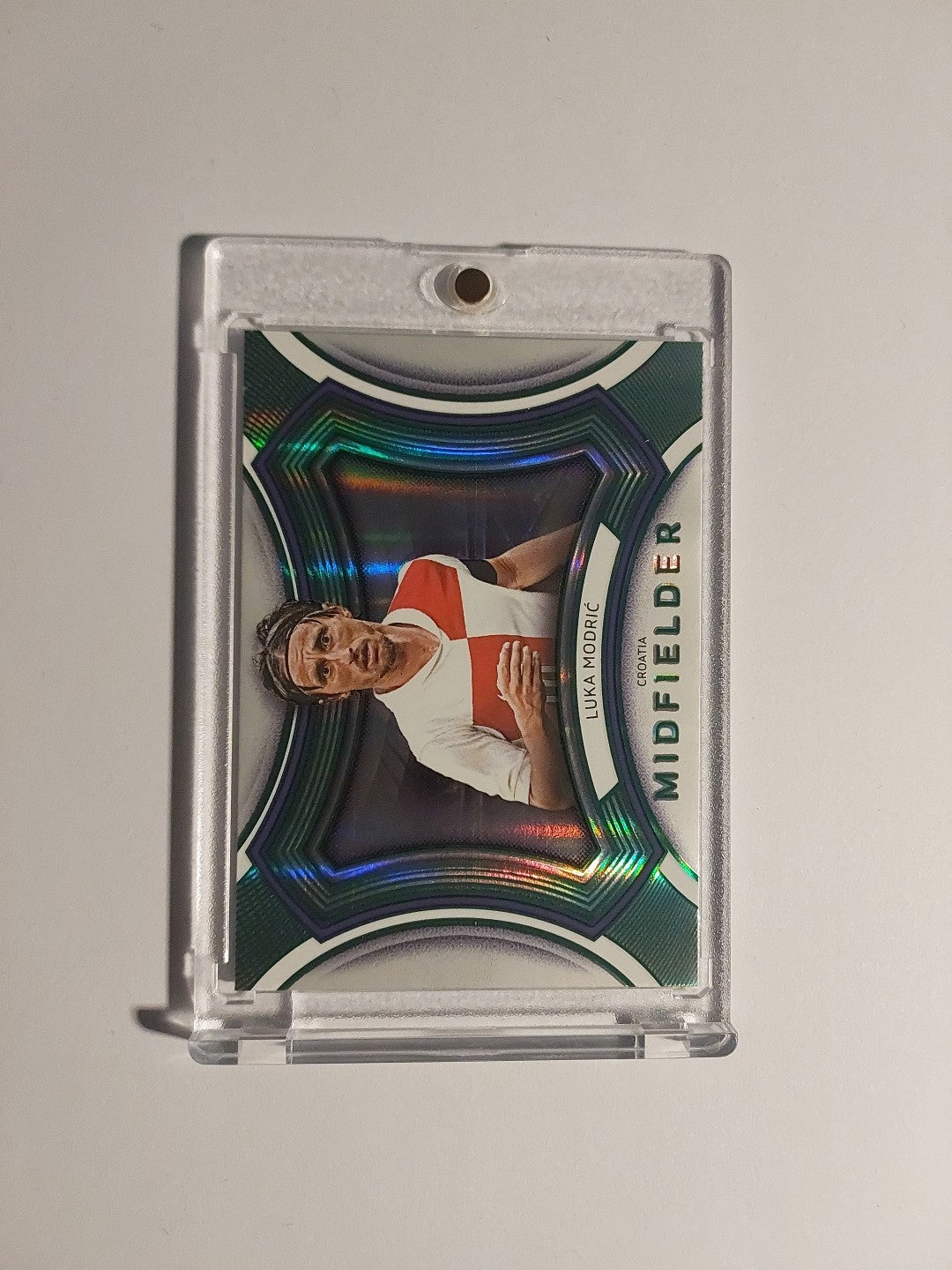 Futera Platinum 2025 Luka Modric Real Madrid Kroatien Parallel 7/25 Refractor – Bild 2