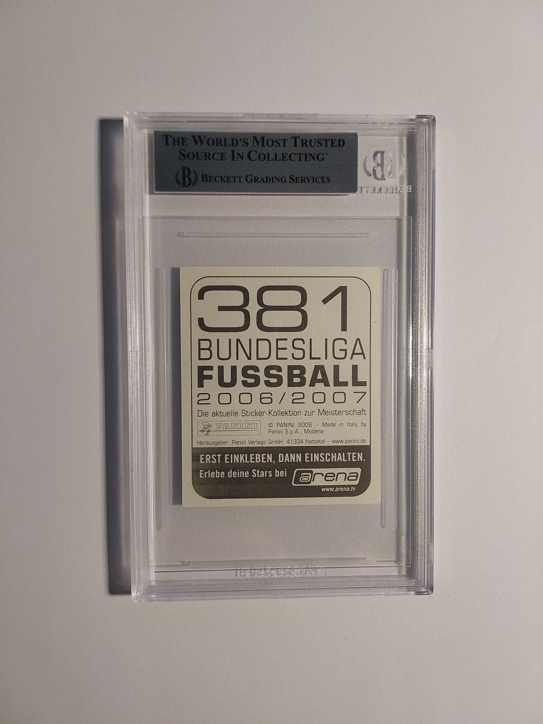 Panini Bundesliga 2006-07 Lukas Podolski Bayern München Rookie BGS 7.5 PSA SGC – Bild 2