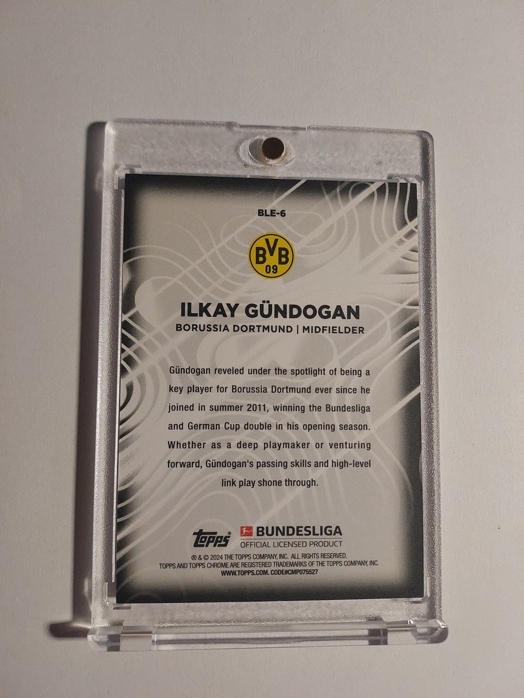 Topps 60 Jahre Bundesliga 2023-24 Ilkay Gündogan Dortmund Parallel Rare Hit – Bild 2