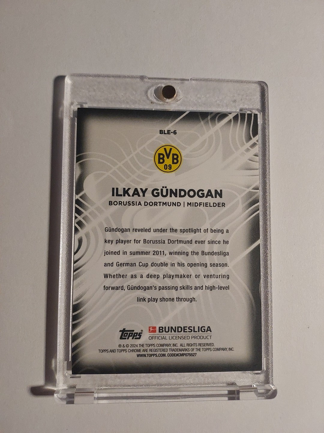 Topps 60 Jahre Bundesliga 2023-24 Ilkay Gündogan Dortmund Parallel Rare Hit – Bild 2