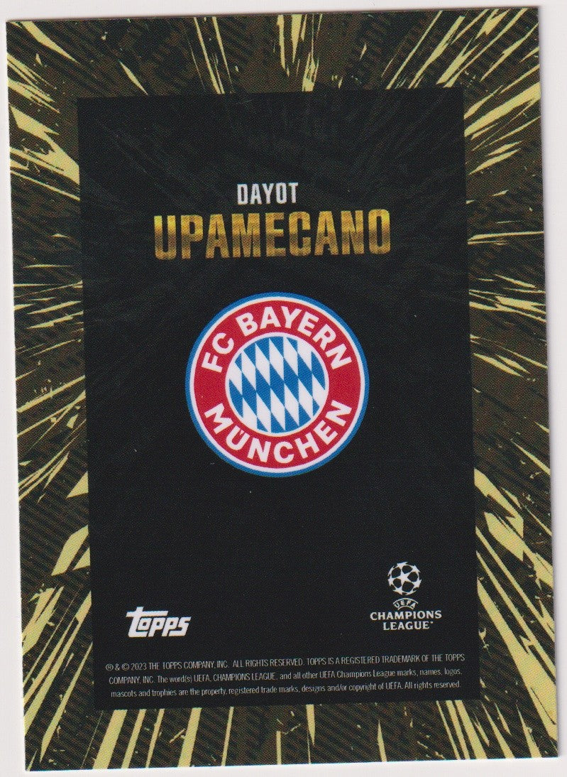 Topps X WHIP Dayot Upamecano Rookie FC Bayern München Champions League Parallel – Bild 2