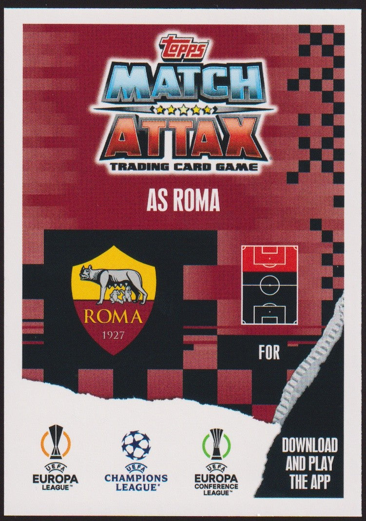 Topps Match Attax 2023-24 Paulo Dybala Printed Auto AS Roma Parallel Rare – Bild 2