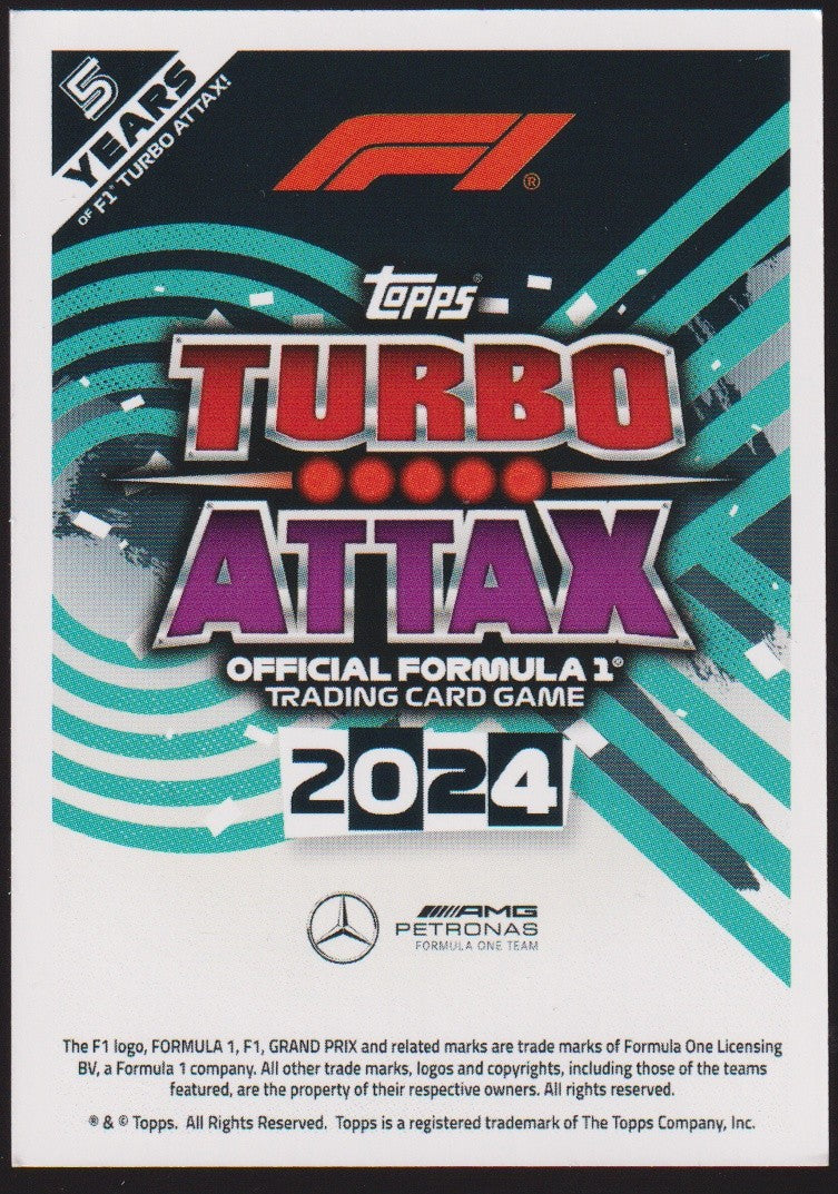 Topps 2023 George Russell Mercedes-AMG Petronas Formula One Team 2024 Parallel – Bild 2