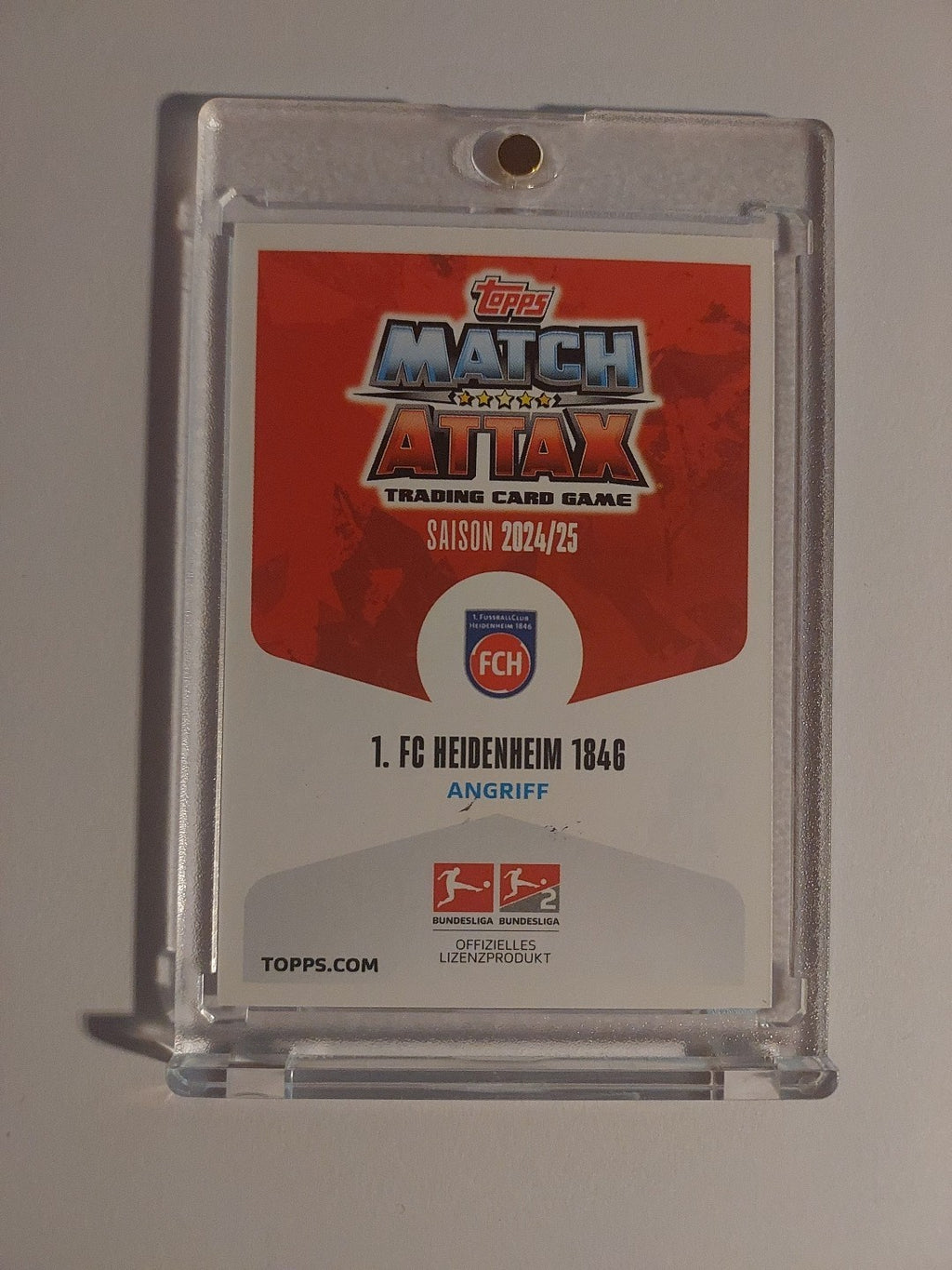 Topps Bundesliga 2024-25 Stefan Schimmer FC Heidenheim (On Card Auto) – Bild 2
