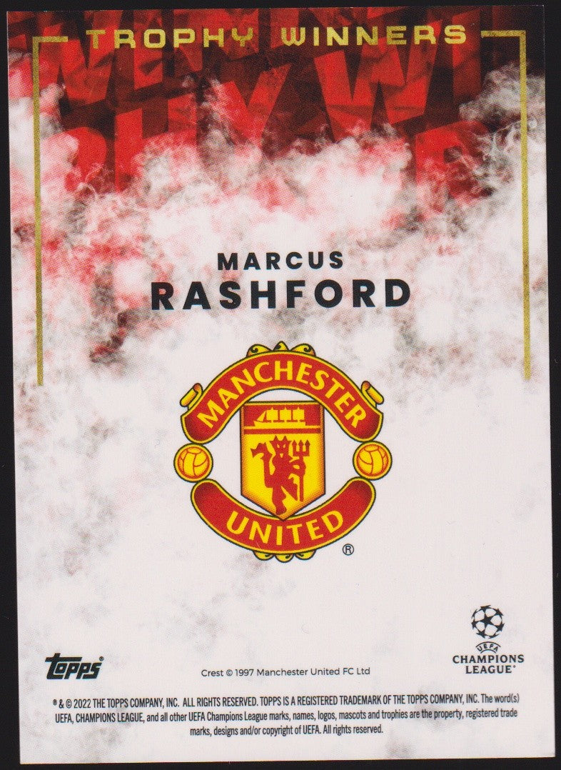 Topps Trophy Winners 2021-22 Marcus Rashford Manchester United Parallel Rare – Bild 2