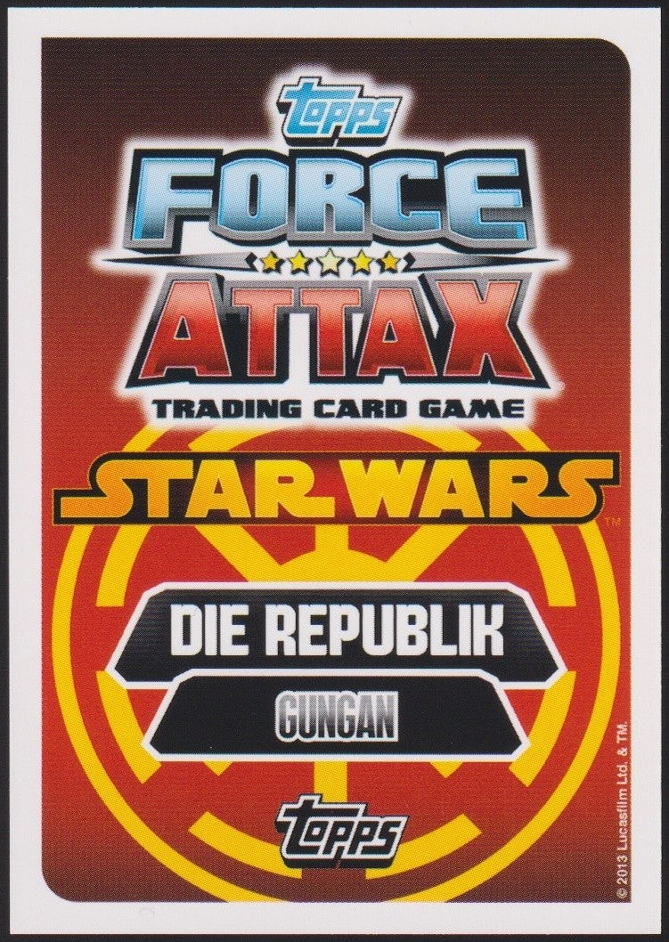 Topps Star Wars 2013 Jar Binks Republik (Film Version) TCG Rare #122 – Bild 2