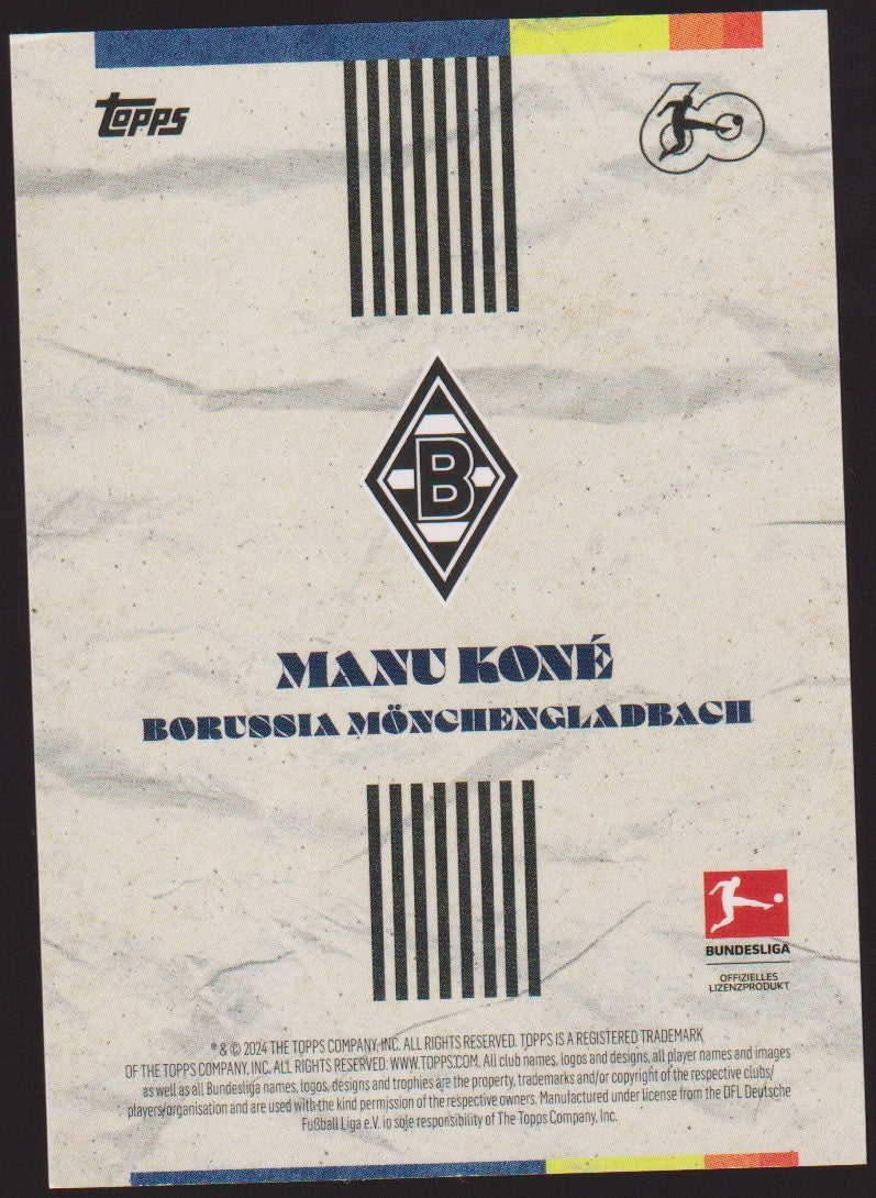 Topps Manu Koné Borussia Mönchengladbach Parallel Rare – Bild 2