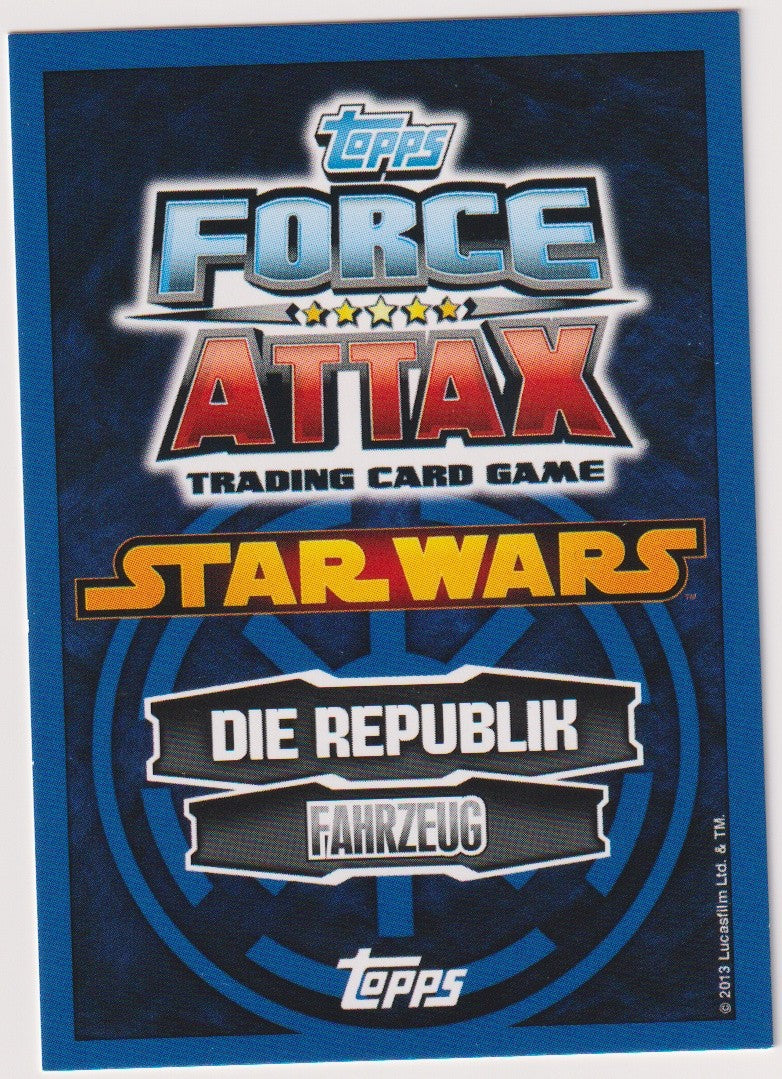 Topps Star Wars 2013 Raumhafenpolizeischiff Republik Fahrzeug TCG Rare #67 – Bild 2