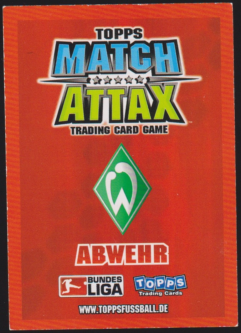 Topps Match Attax Naldo SV Werder Bremen Bundesliga Parallel Rare – Bild 2