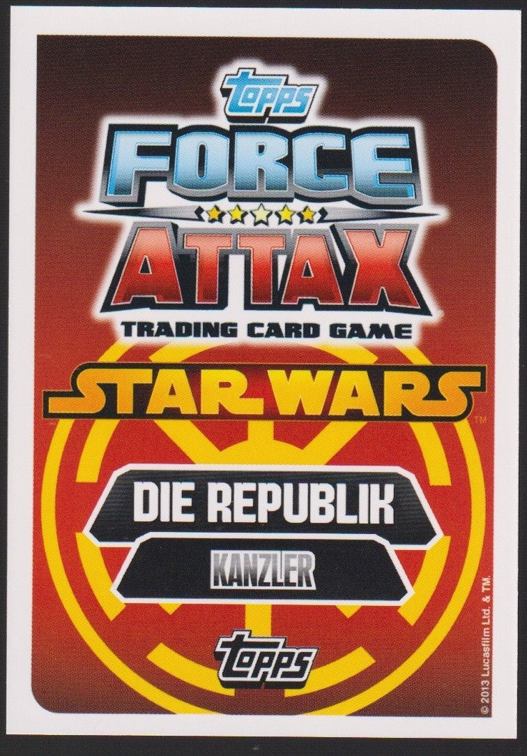 Topps Star Wars 2013 Kanzler Palpatine Republik (Film Version) Ultra Rare #112 – Bild 2