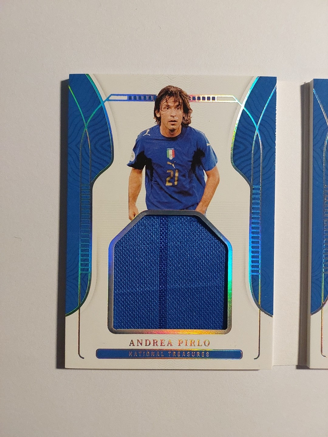 Panini 2021-22 Pirlo & Totti & Buffon Tripple Booklet Patch Relic Parallel 47/49 – Bild 2