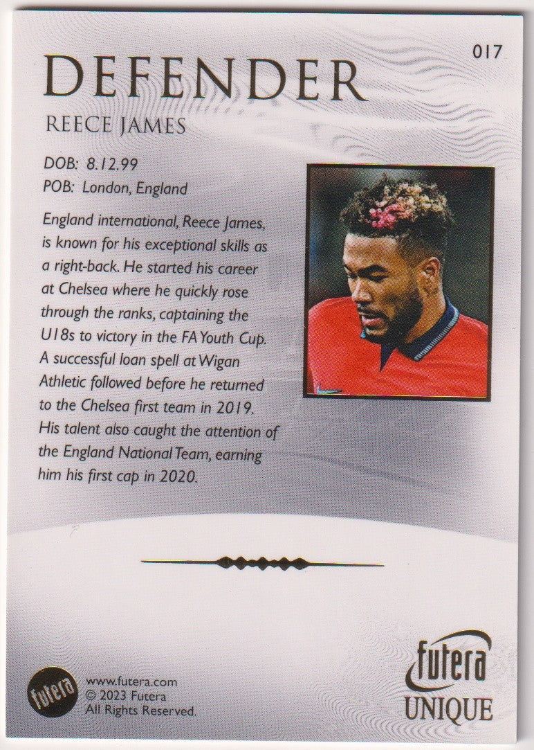 Futera 2023-24 Reece James England Parallel Rare 017 – Bild 2