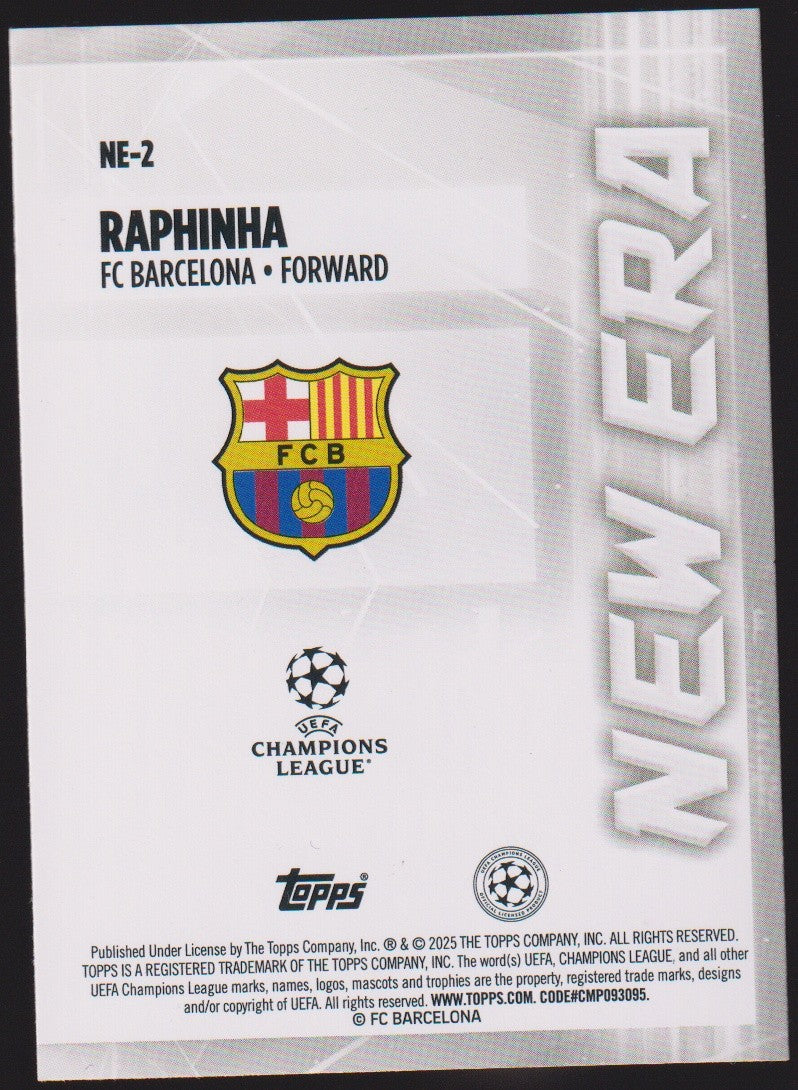 Topps New Era 2024-25 Raphinha FC Barcelona Parallel Rare Nr. NE-2 – Bild 2