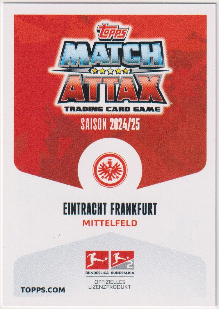 Topps Match Attax 2024-25 Mario Götze Eintracht Frankfurt Bundesliga Parallel – Bild 2