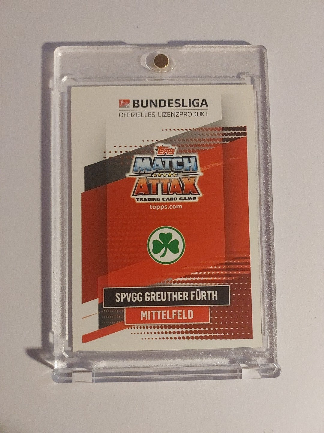 Topps Bundesliga 2020-21 Sebastian Ernst Greuther Fürth (On Card Auto) – Bild 2