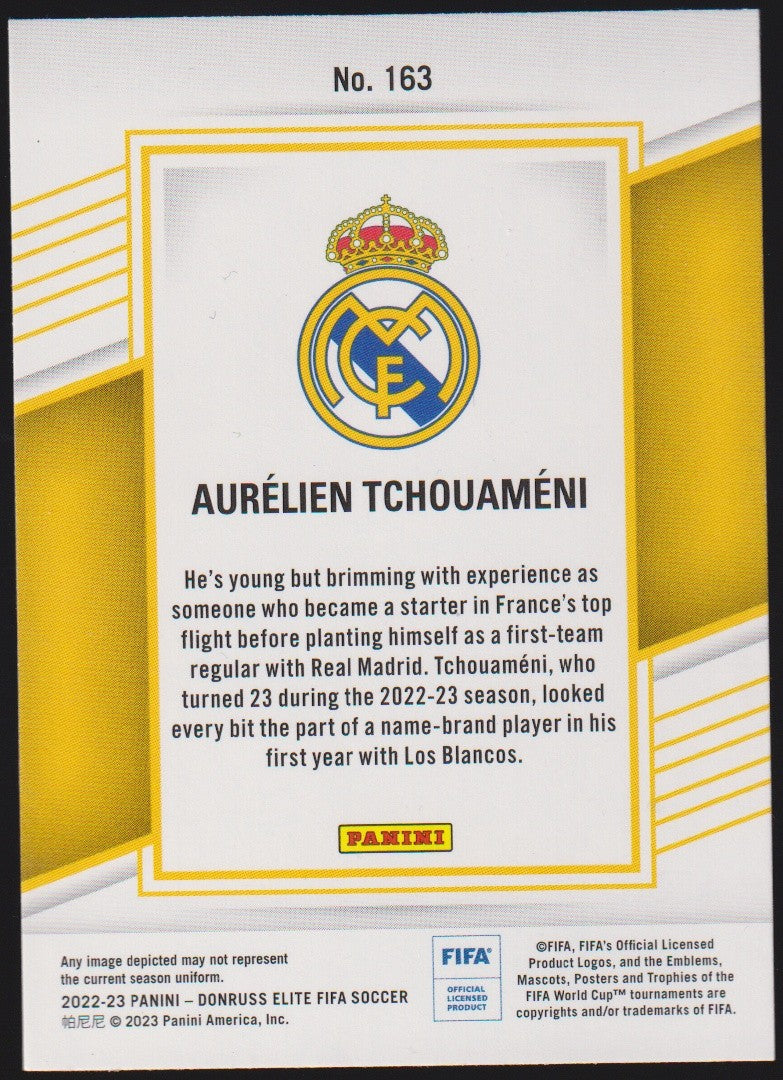 Panini Donruss Elite FIFA 2022-23 Aurélien Tchouaméni Real Madrid Parallel – Bild 2