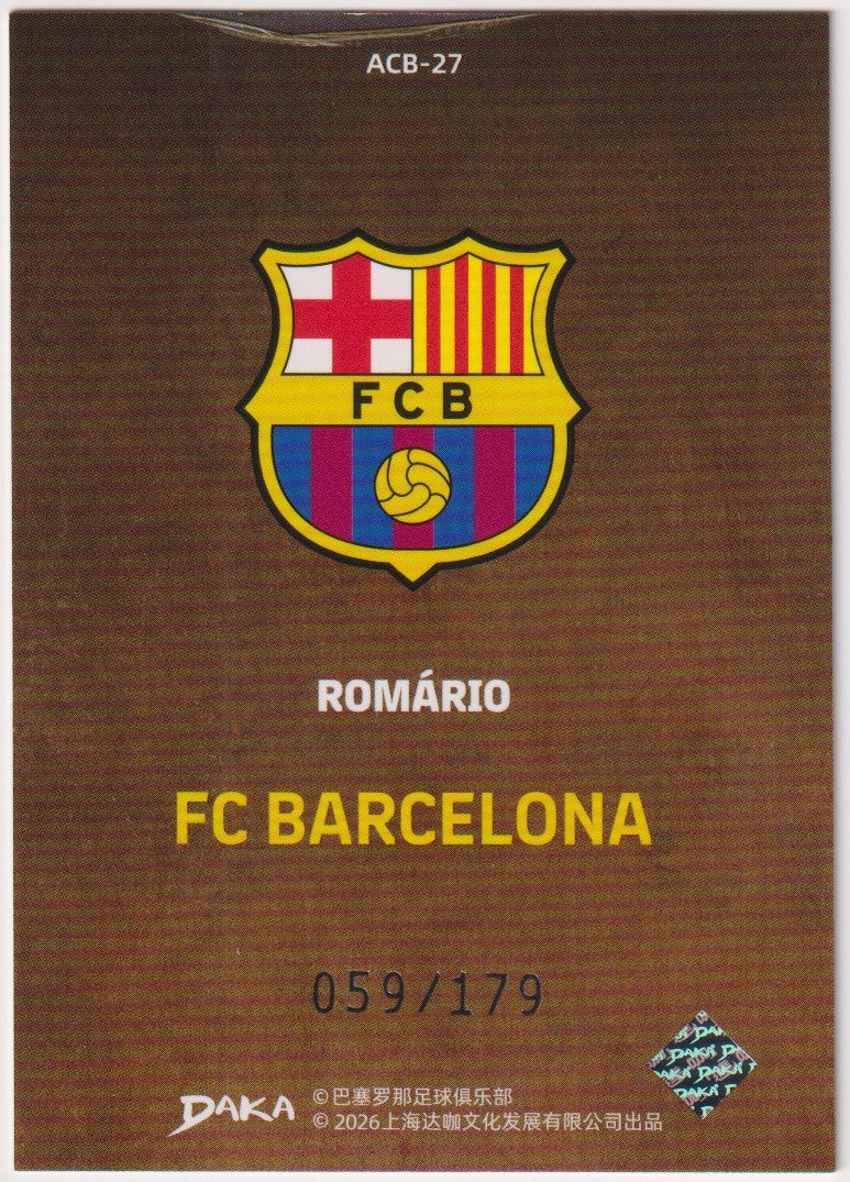 Daka ACB-27 2025-26 Romario FC Barcelona Parallel 59/179 Refractor – Bild 2