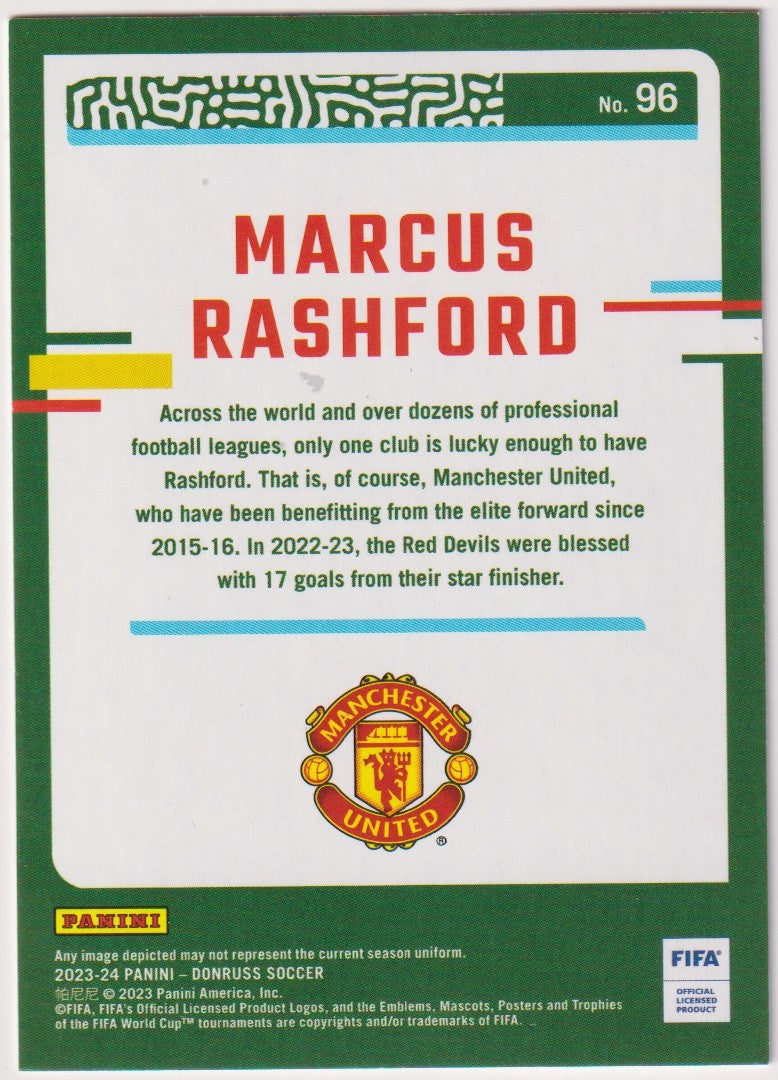 Panini 2023-24 - Donruss Marcus Rashford Rookie Manchester United Parallel – Bild 2