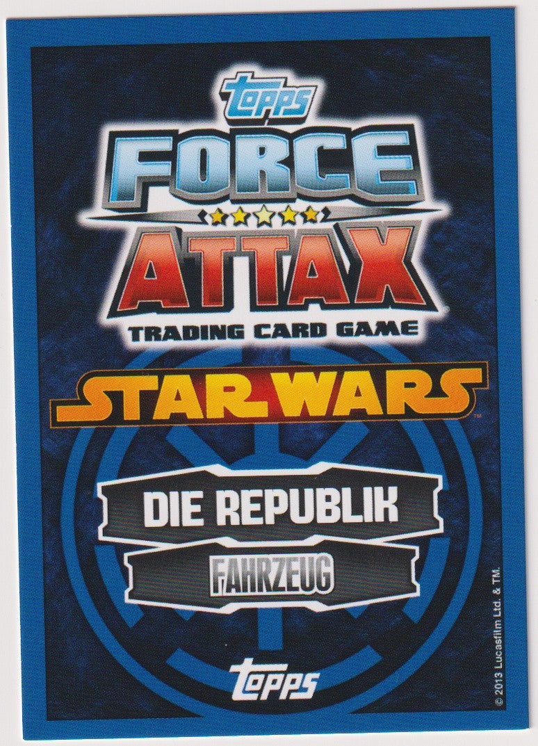 Topps Star Wars 2013 Angriffschiff der Republik Fahrzeug TCG Rare #57 – Bild 2