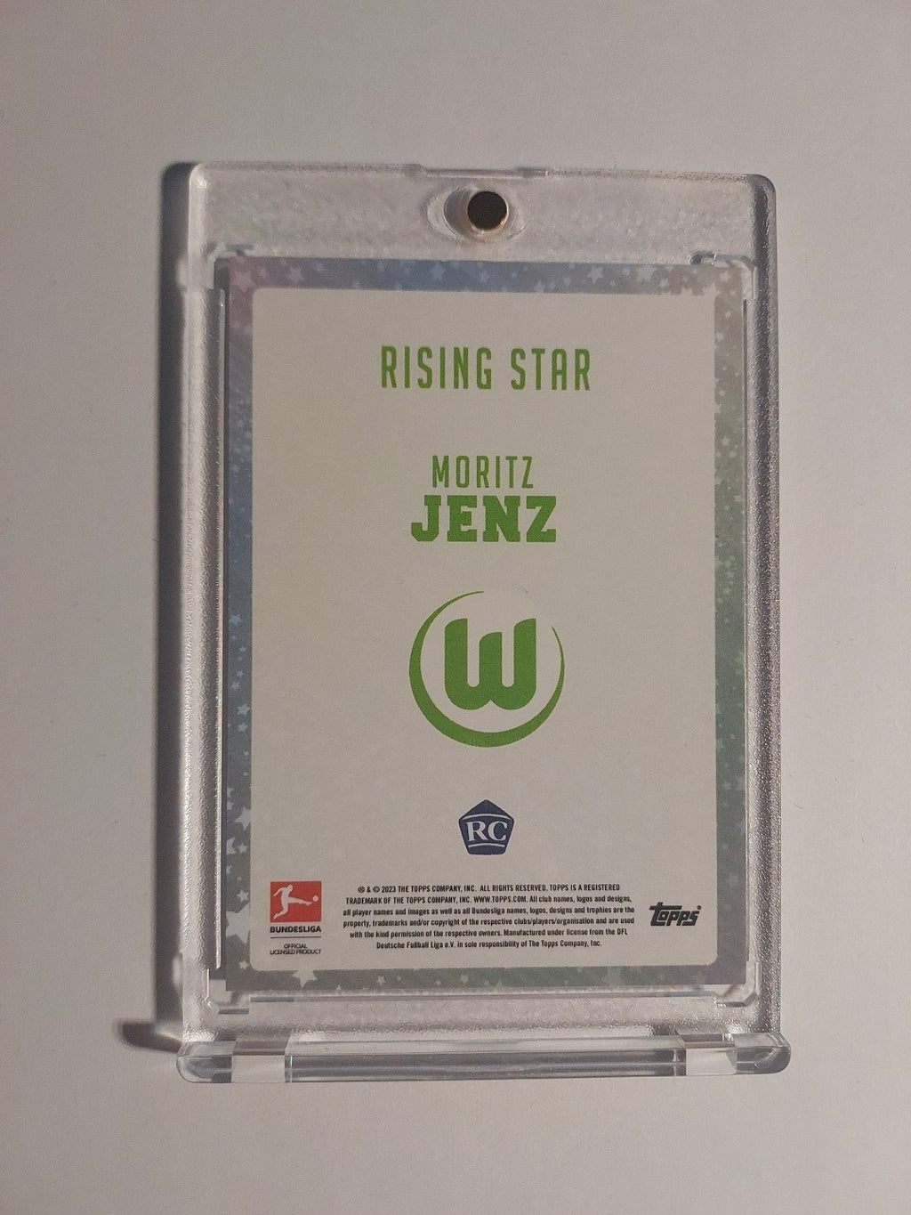 Topps Bundesliga 2022-23 Moritz Jenz Vfl Wolfsburg Nummeriert 89/99 Parallel – Bild 2