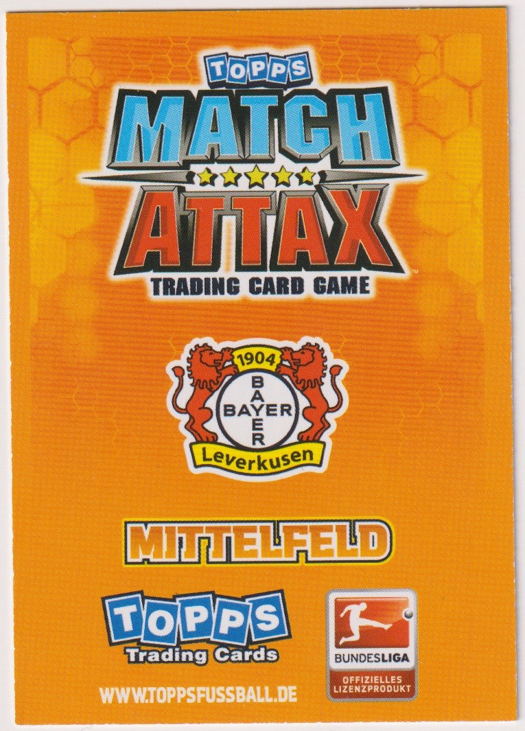 Topps Match Attax Michael Ballack Bayer Leverkusen Trading Card Game Parallel – Bild 2