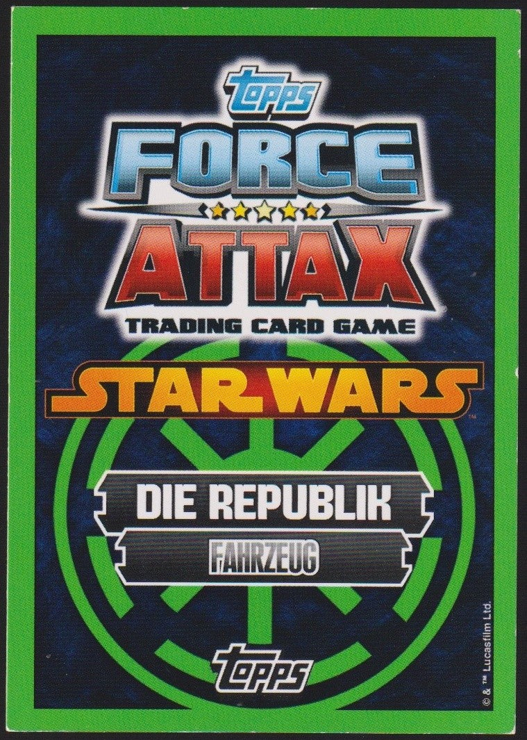 Topps Star Wars 2011 Republikanischer Angriffskreuzer Fahrzeug TCG Rare #44 – Bild 2