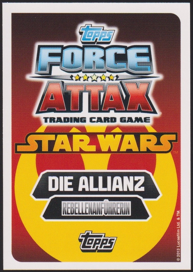 Topps Star Wars 2013 Leia Organa Allianz (Film Version) TCG Ultra Rare #3 – Bild 2