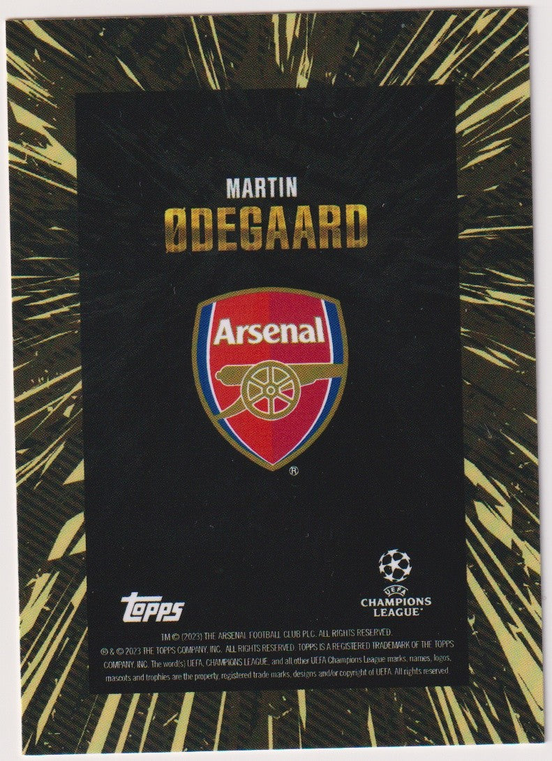 Topps Champions League 2022-23 Martin Odegaard Arsenal Parallel Rare – Bild 2