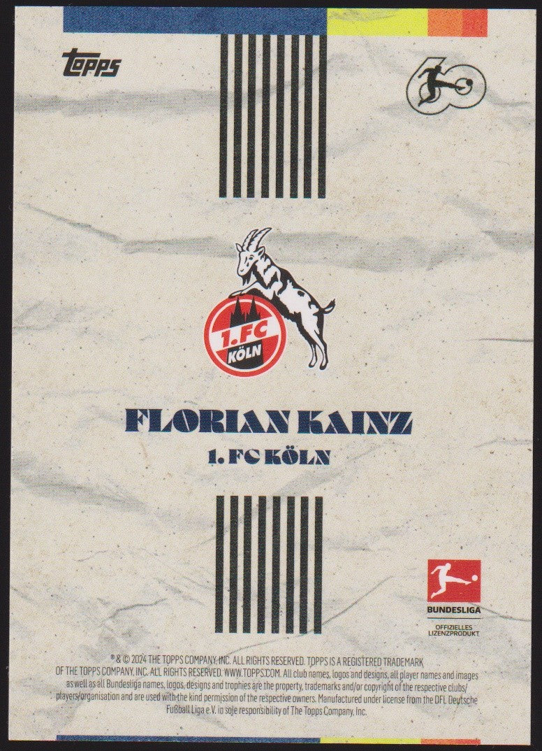 Topps Stars von heute 2023-24 Florian Kainz 1. FC Köln Parallel Rare – Bild 2