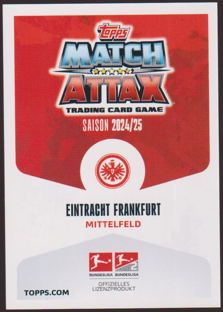 Topps 2024-25 Mario Götze Eintracht Frankfurt Saison 2024/25 Mittelfeld Parallel – Bild 2