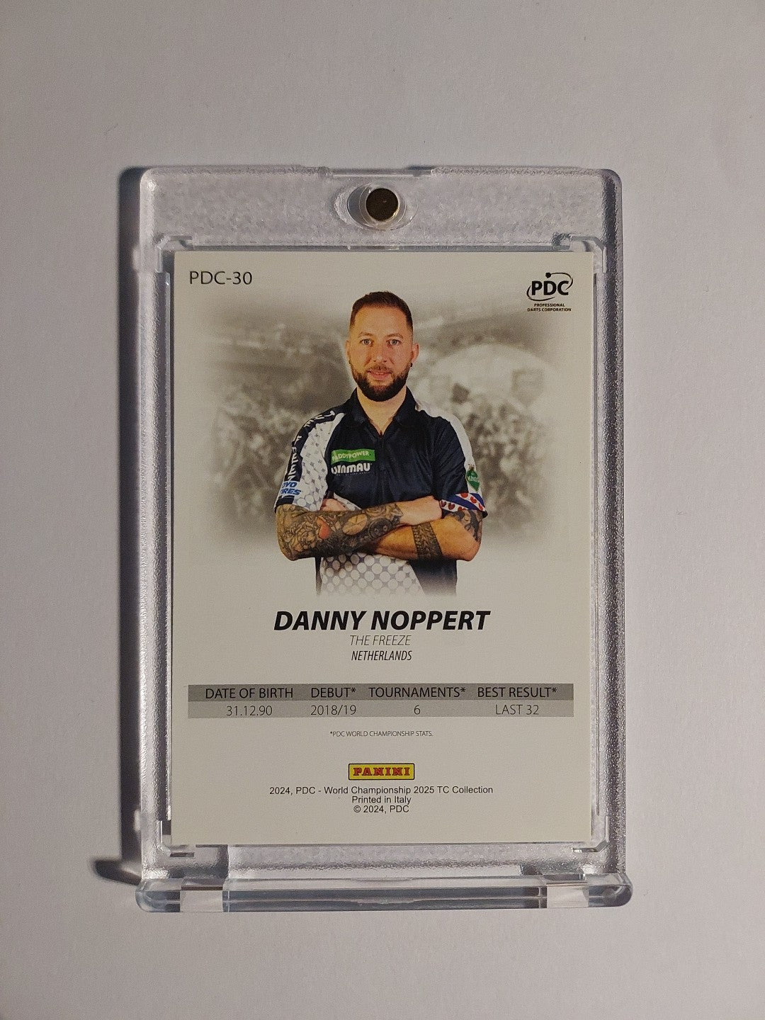 Panini DPC World Championship 2025 First Edition Danny Noppert Parallel Rare Hit – Bild 2