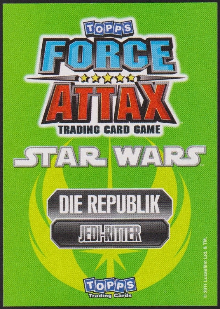 Topps Star Wars 2011 Anakin & Ahsoka Republik Jedi Republik TCG Rare #214 – Bild 2