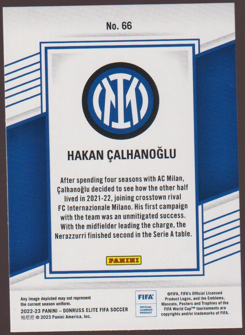 Panini DonRuss 2022-23 Hakan Calhanoğlu FC Internazionale Milano - Parallel – Bild 2