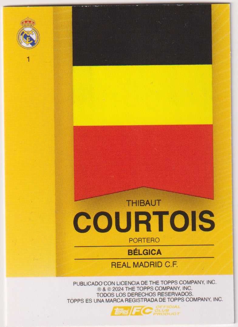 Topps 2024-25 Thibaut Courtois Real Madrid C.F. Parallel Rare – Bild 2