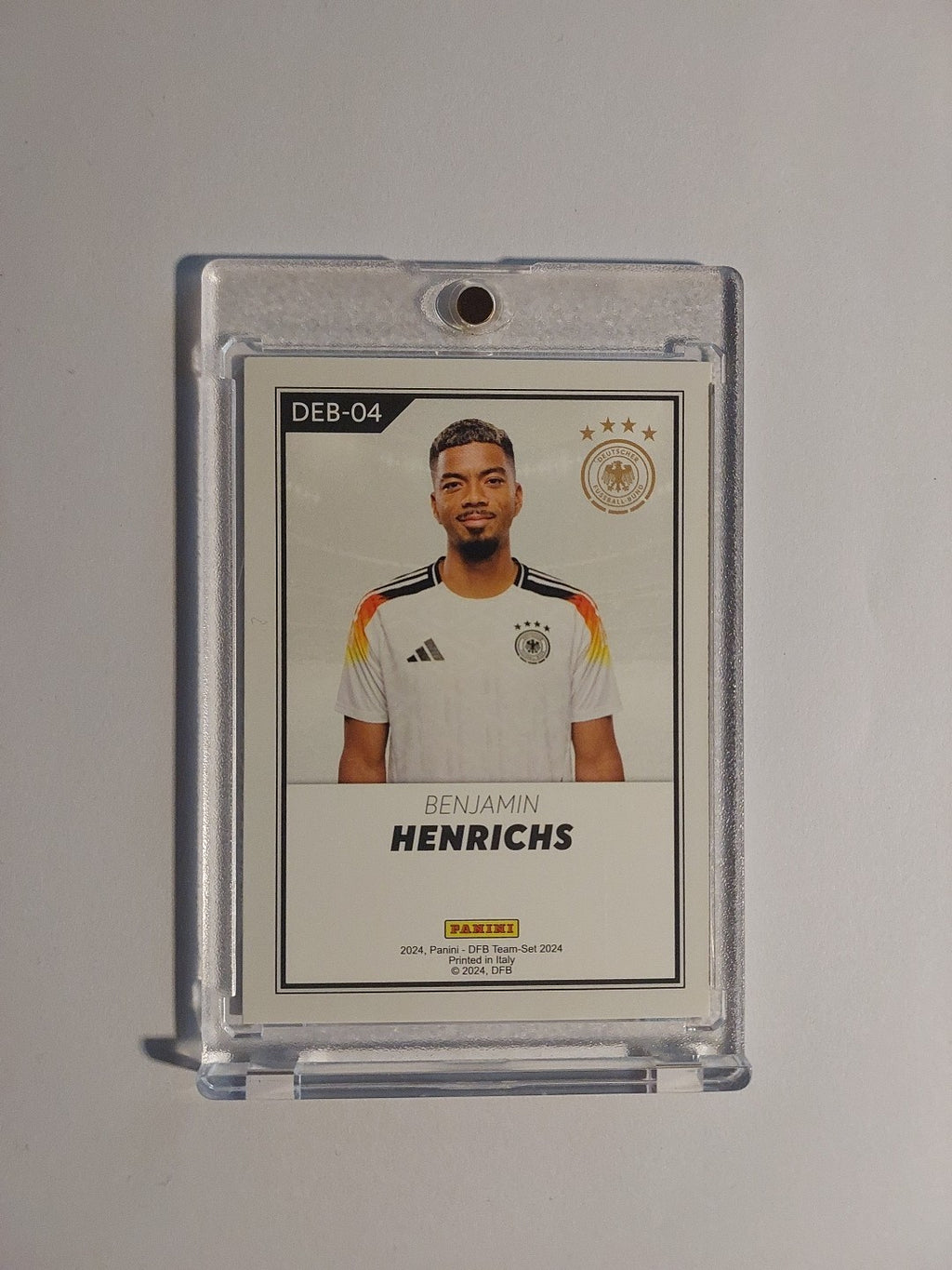 Panini DFB Team Set 2024 Benjamin Henrichs Parallel 22/24 Refractor Ultra Rare – Bild 2