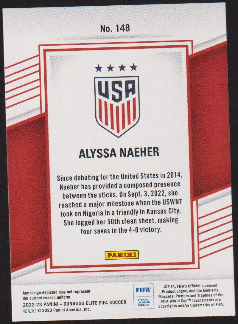 Panini DonRuss Elite FIFA Soccer 2022-23 Alyssa Naeher United States Parallel – Bild 2
