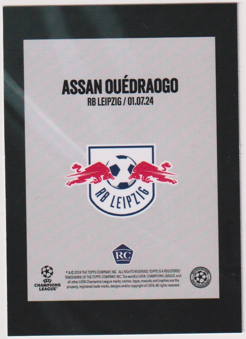 Topps UCC 2023-24 Assan Ouédraogo Rookie RB Leipzig Champions League Parallel – Bild 2