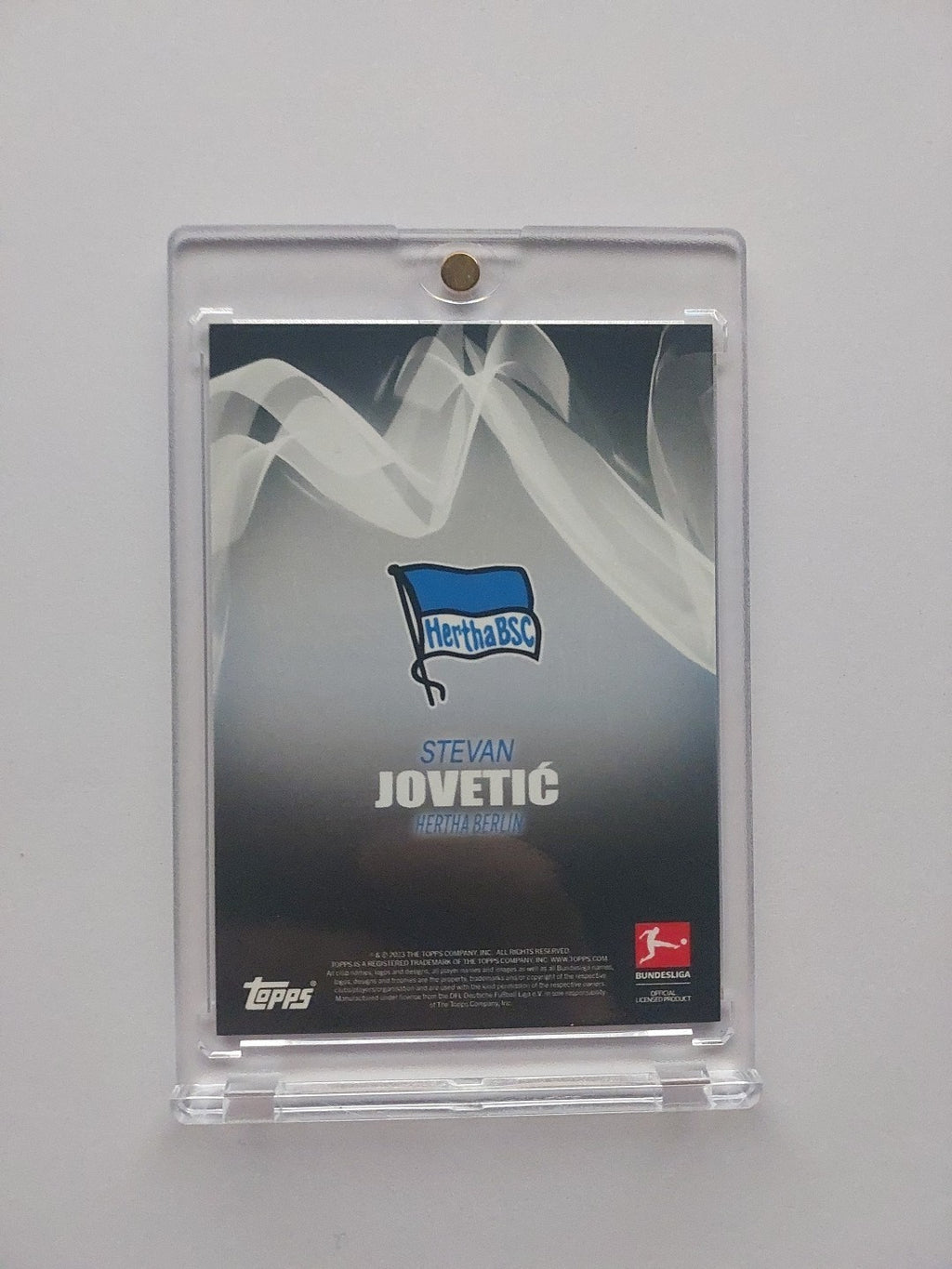 Topps Bundesliga 2022-23 Stefan Jovetic Herta Nummeriert 3/49 Parallel Refractor – Bild 2