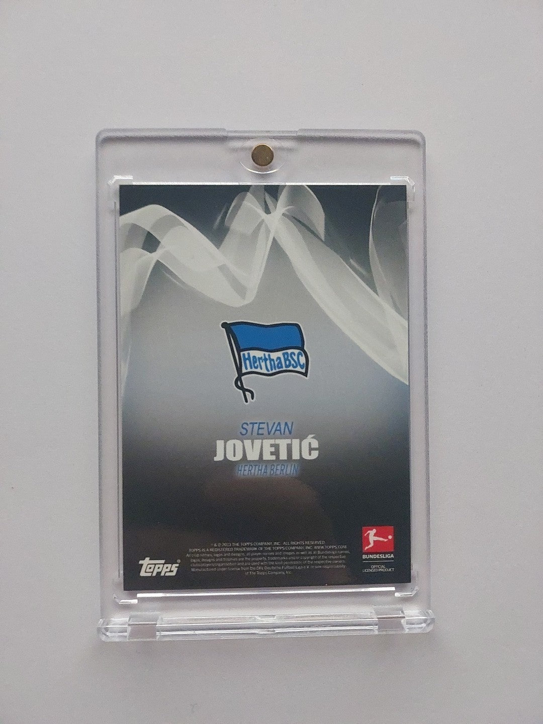 Topps Bundesliga 2022-23 Stefan Jovetic Herta Nummeriert 3/49 Parallel Refractor – Bild 2