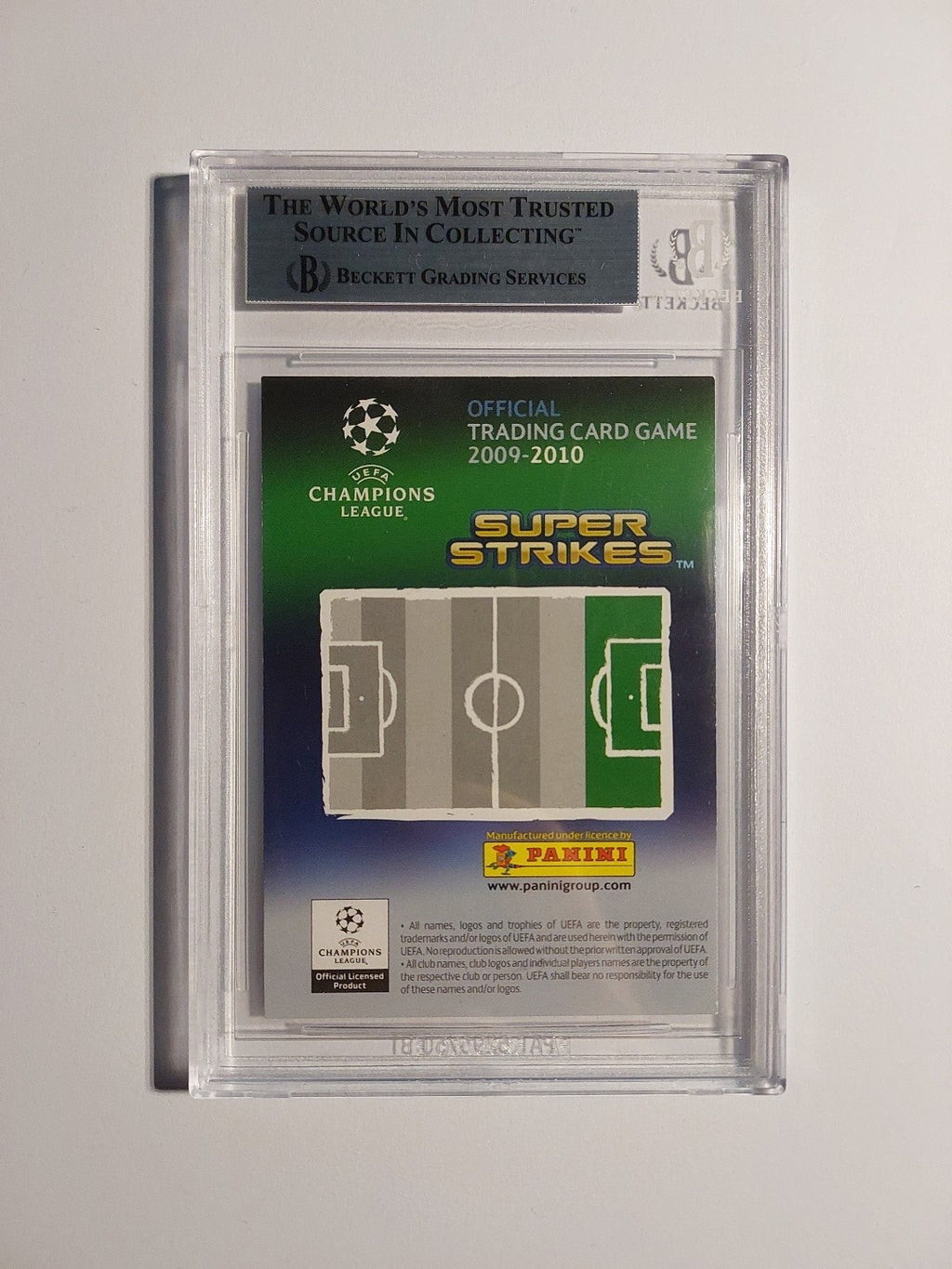 Panini Champions League 2009-10 Cristiano Ronaldo Real Madrid BGS 8 PSA Rare Hit – Bild 2