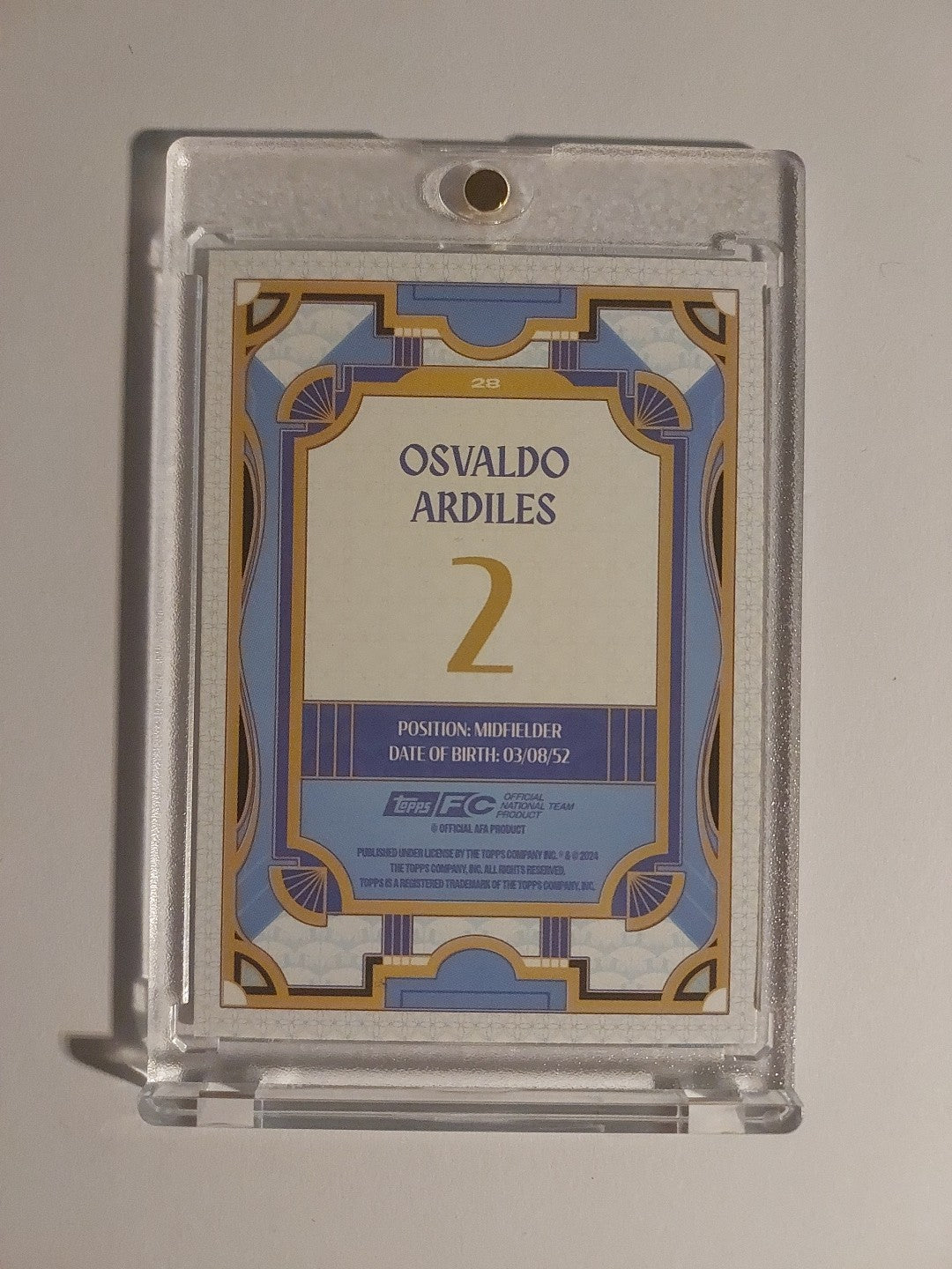 Topps Argentinien Team Set 2024-25 Osvaldo Ardiles Parallel – Bild 2