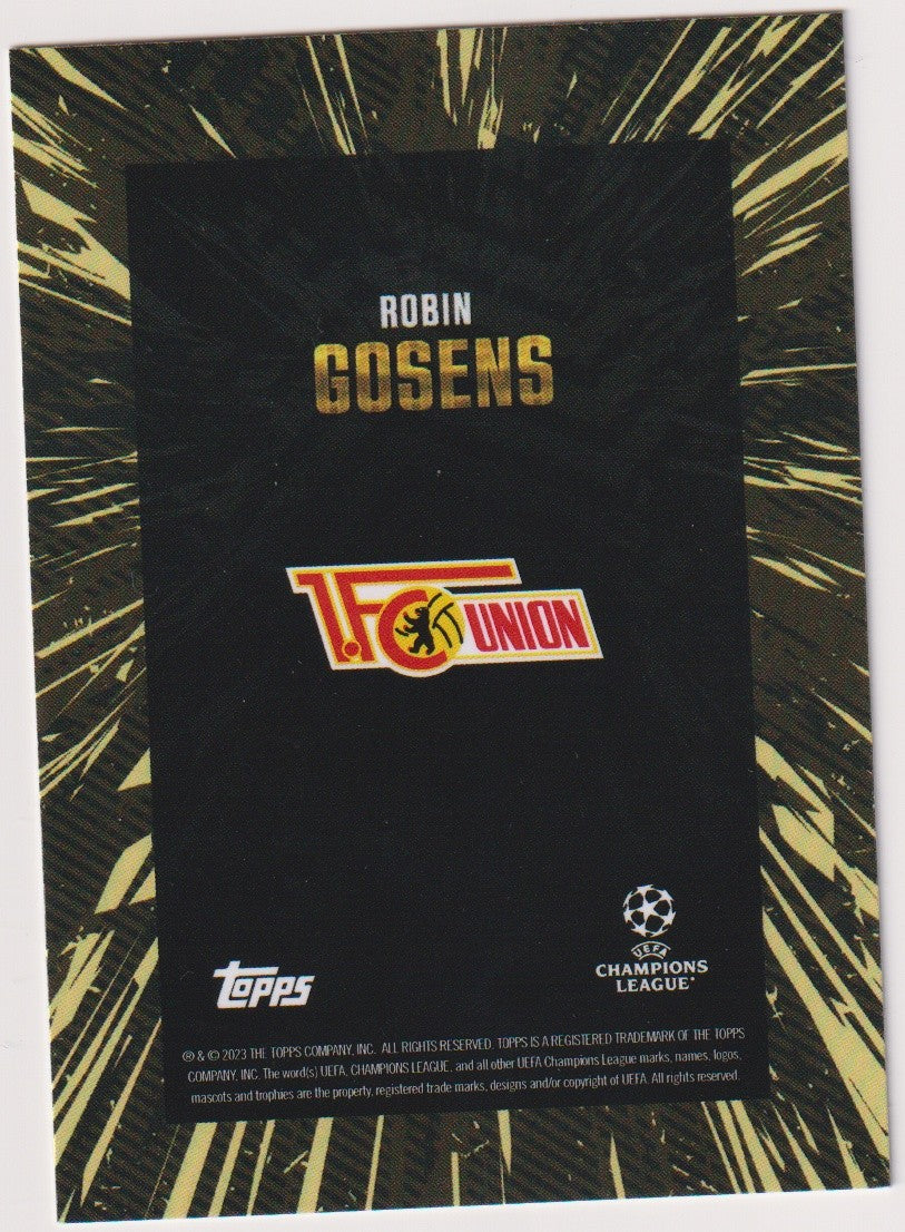 Topps X WHIP 2022-23 Robin Gosens 1. FC Union Berlin Champions League Parallel – Bild 2