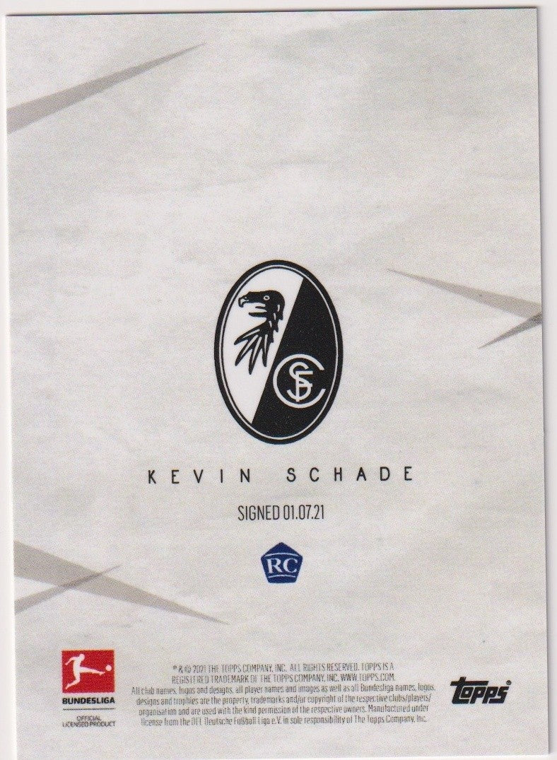 Topps Bundesliga 2020-21 Kevin Schade Rookie SC Freiburg Parallel Rare – Bild 2